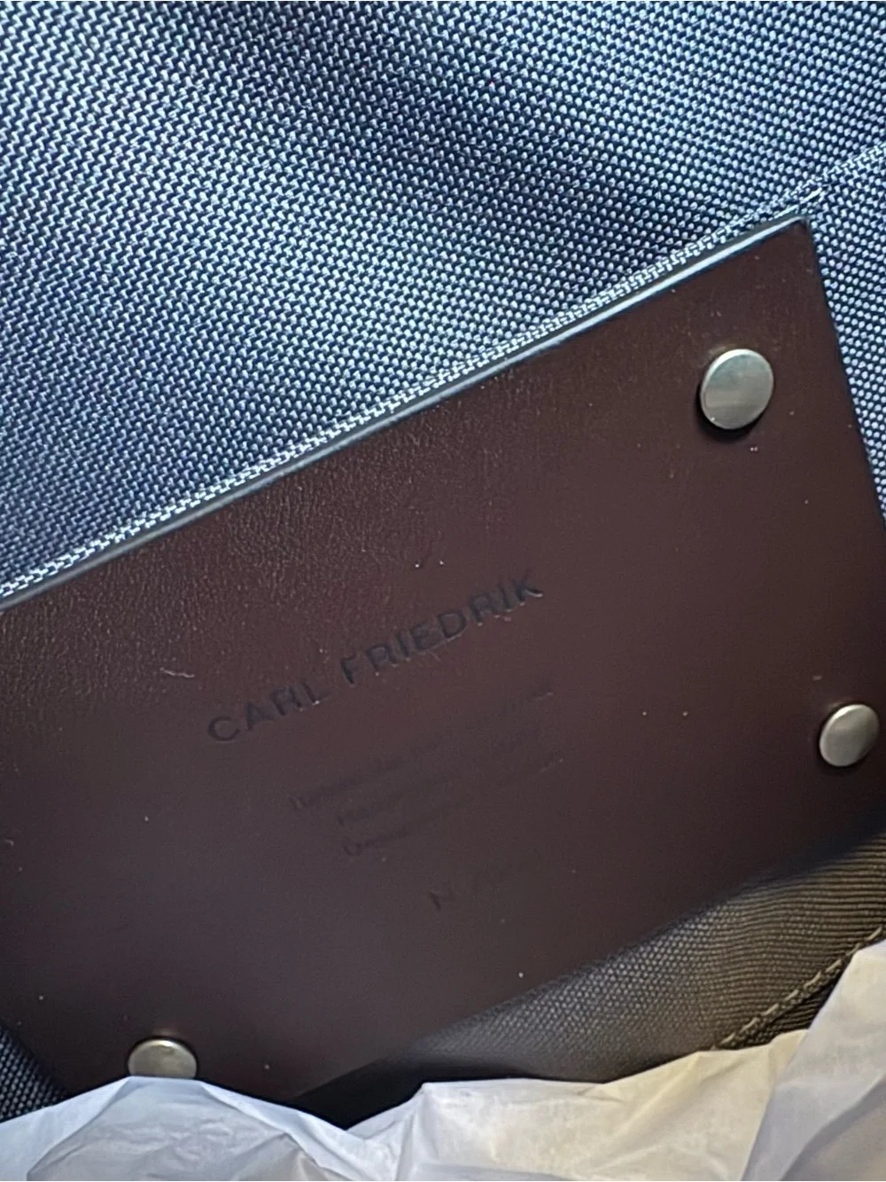 Authentic NEW open box- Carl Friedrik Palissy Briefcase- Chocolate
